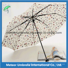 Moda dobrável Super Slim Impresso Lápis Umbrella saco com Customed Obras